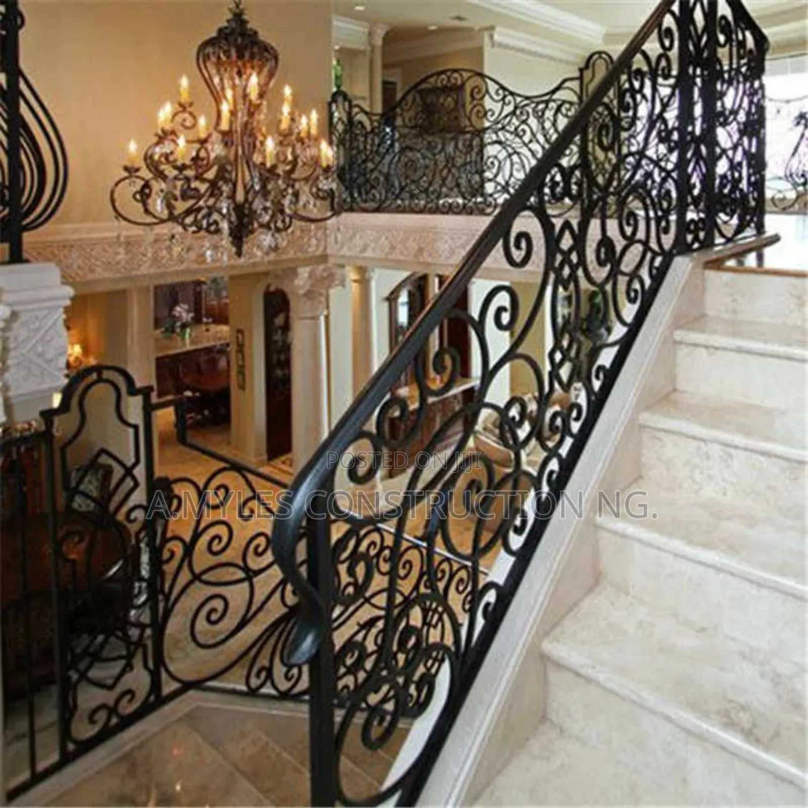 Queens Wrought Iron Handrail