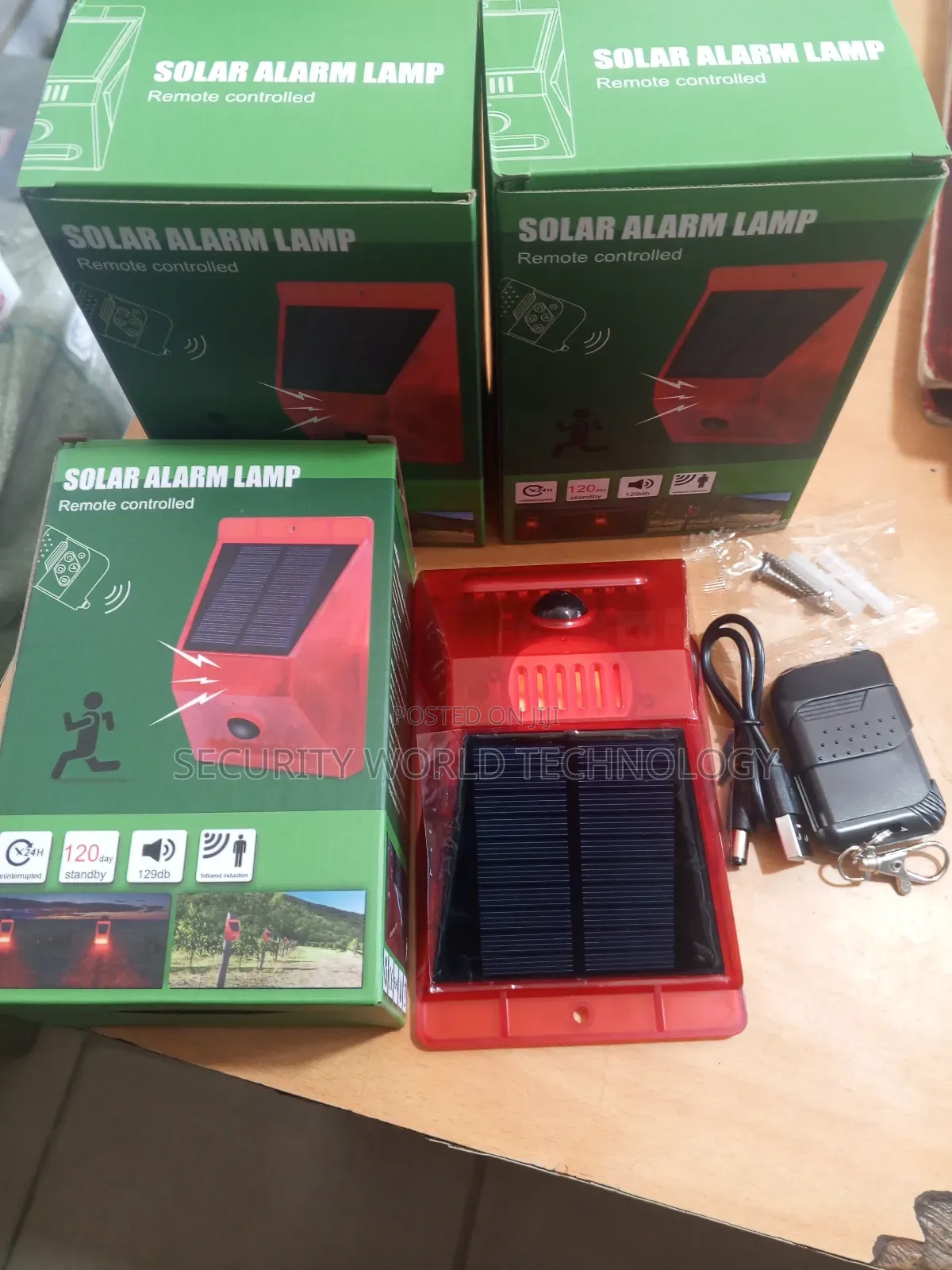 Solar Alarm Sensor Lamp