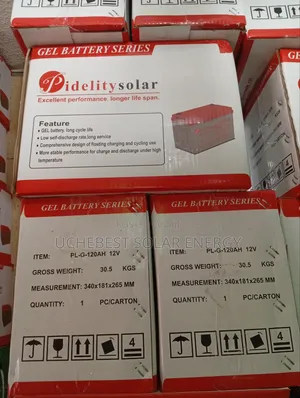 120ah/12v Fidelitysolar Dry Cell Battery