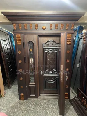 4ft Cast Door in Door With Arch and Pillar