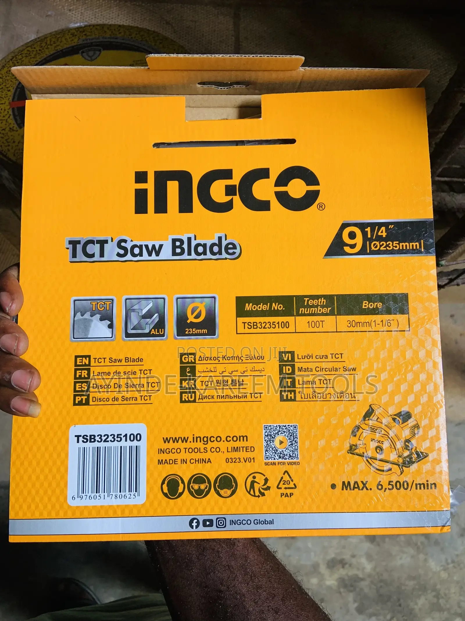 TCT Saw Blade 9 1/4”(235mm)100teeth