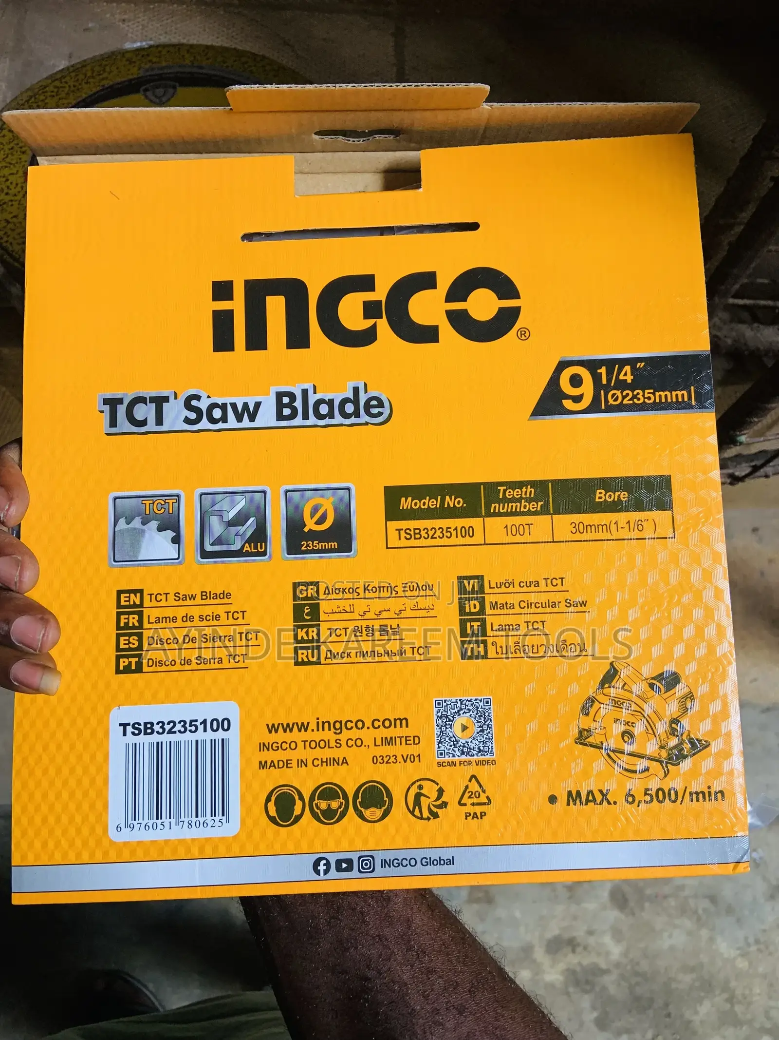 TCT Saw Blade 9 1/4”(235mm)100teeth