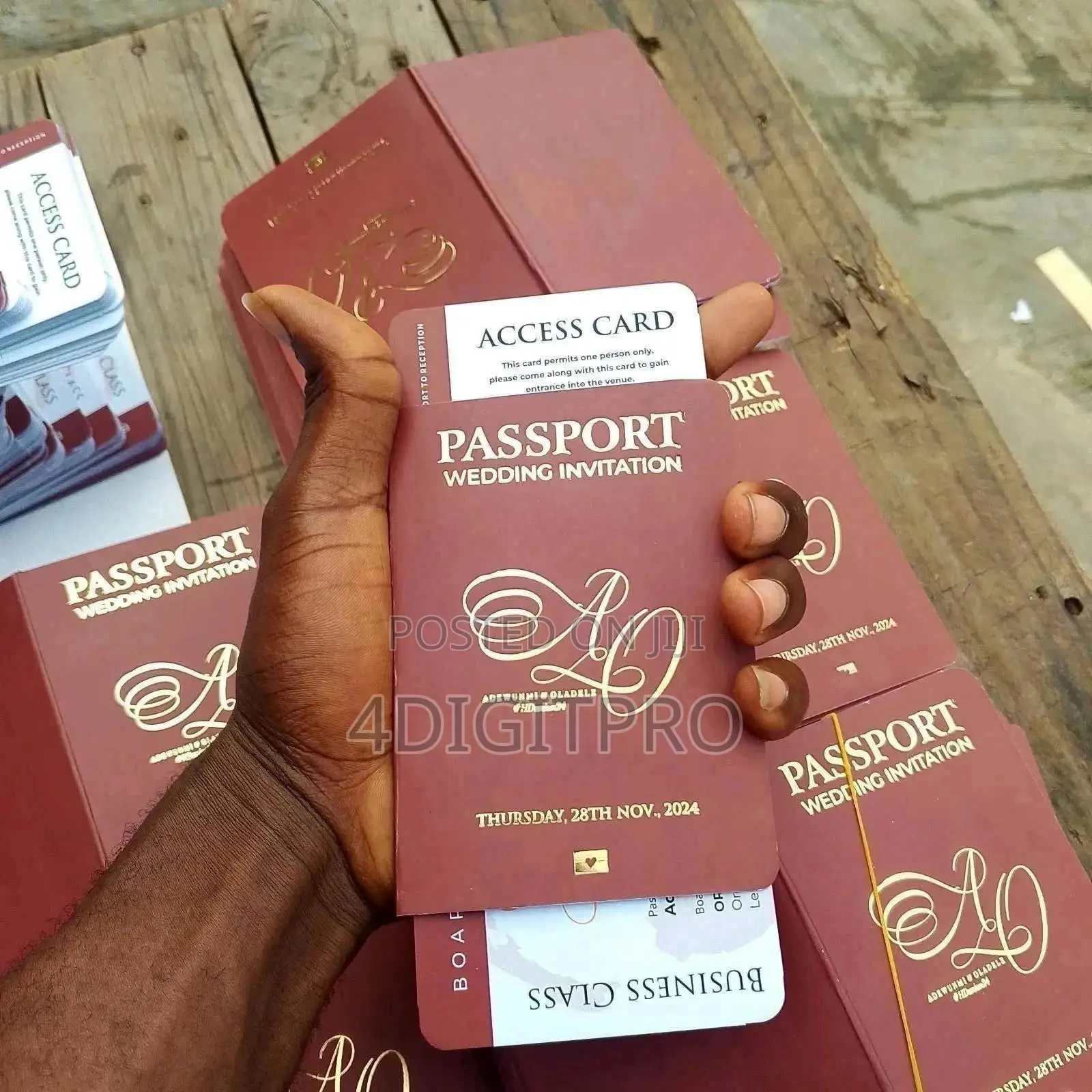 Passport Wedding Invitation