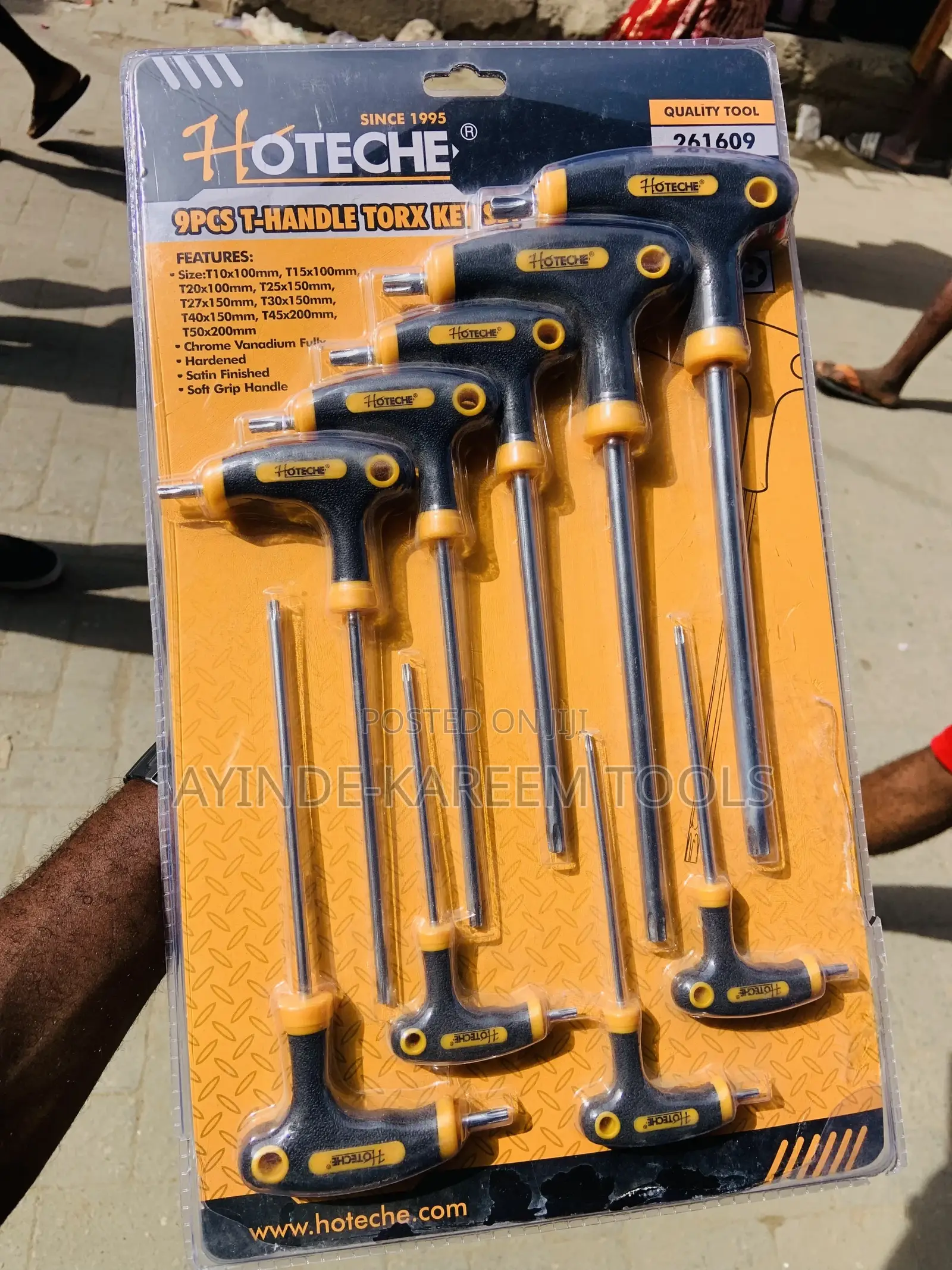9pcs T-Handle Torx Allen Key Set