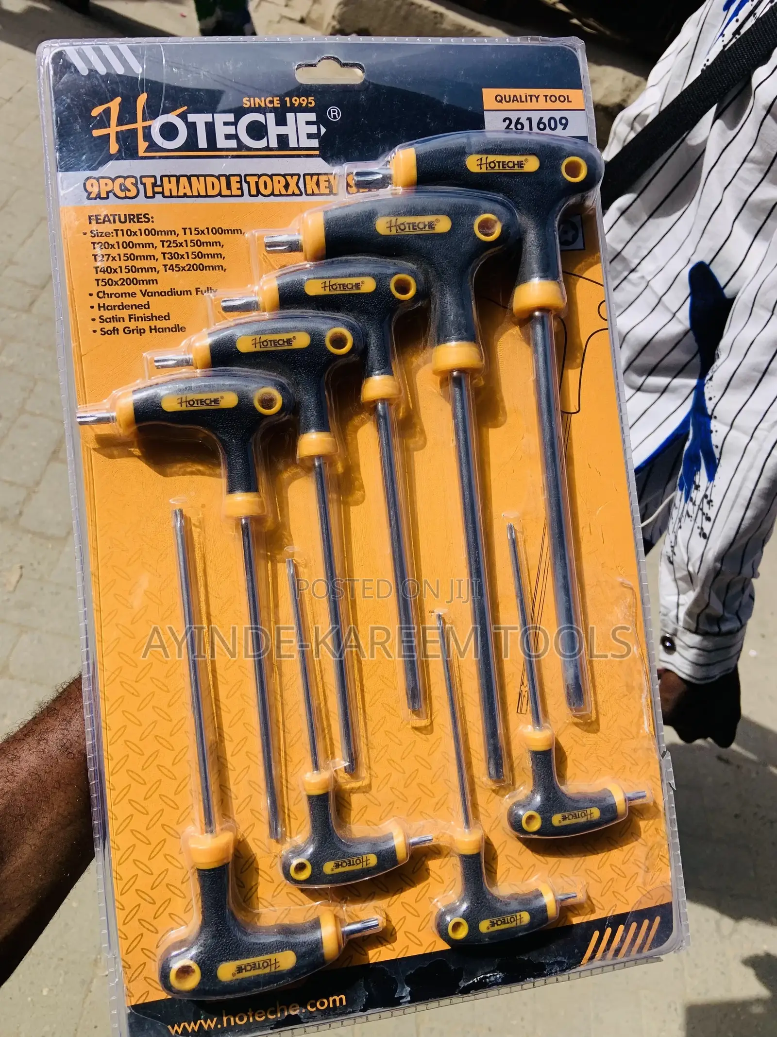 9pcs T-Handle Torx Allen Key Set
