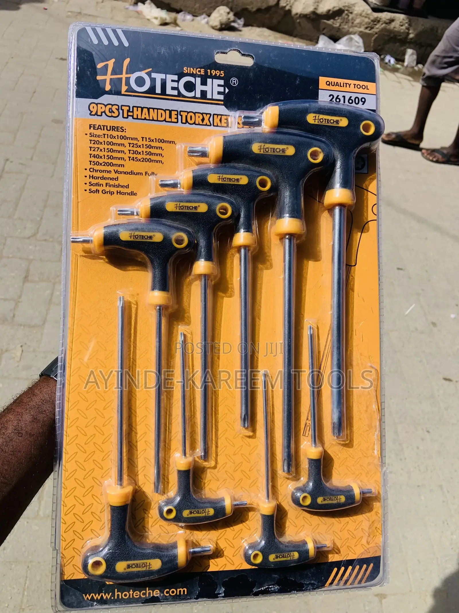 9pcs T-Handle Torx Allen Key Set