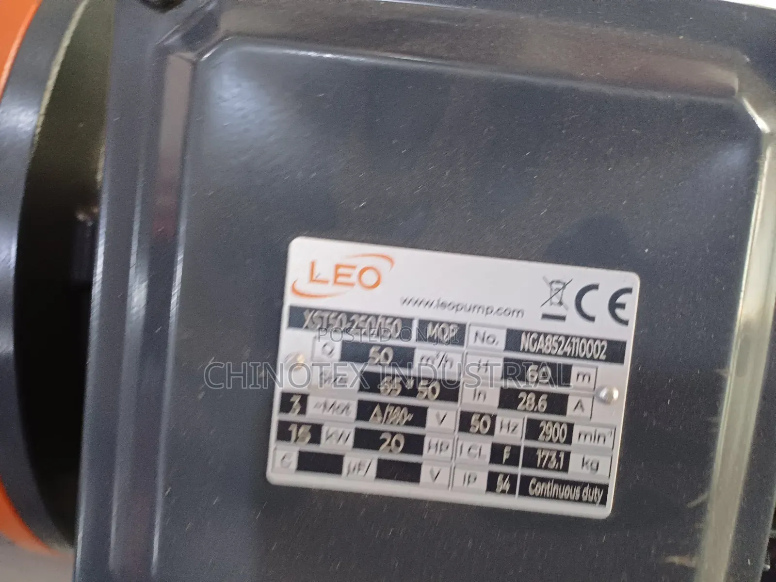 Leo Surface Water Pump 15kw/20hp 3phase