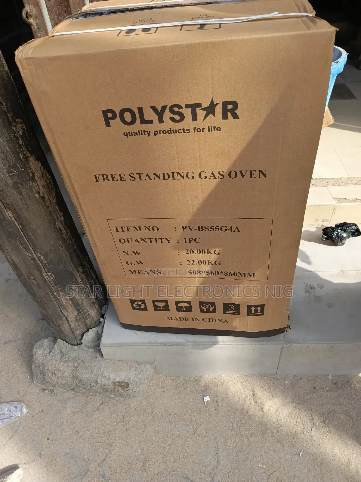 4 Burner Standing Gas Oven Polystar