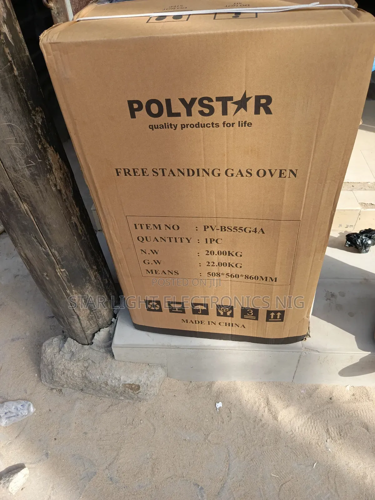 4 Burner Standing Gas Oven Polystar
