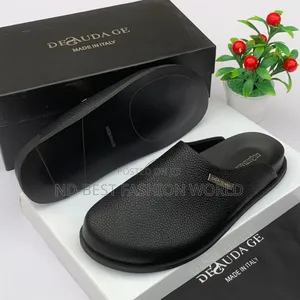 Quality Men's Black Half Shoe