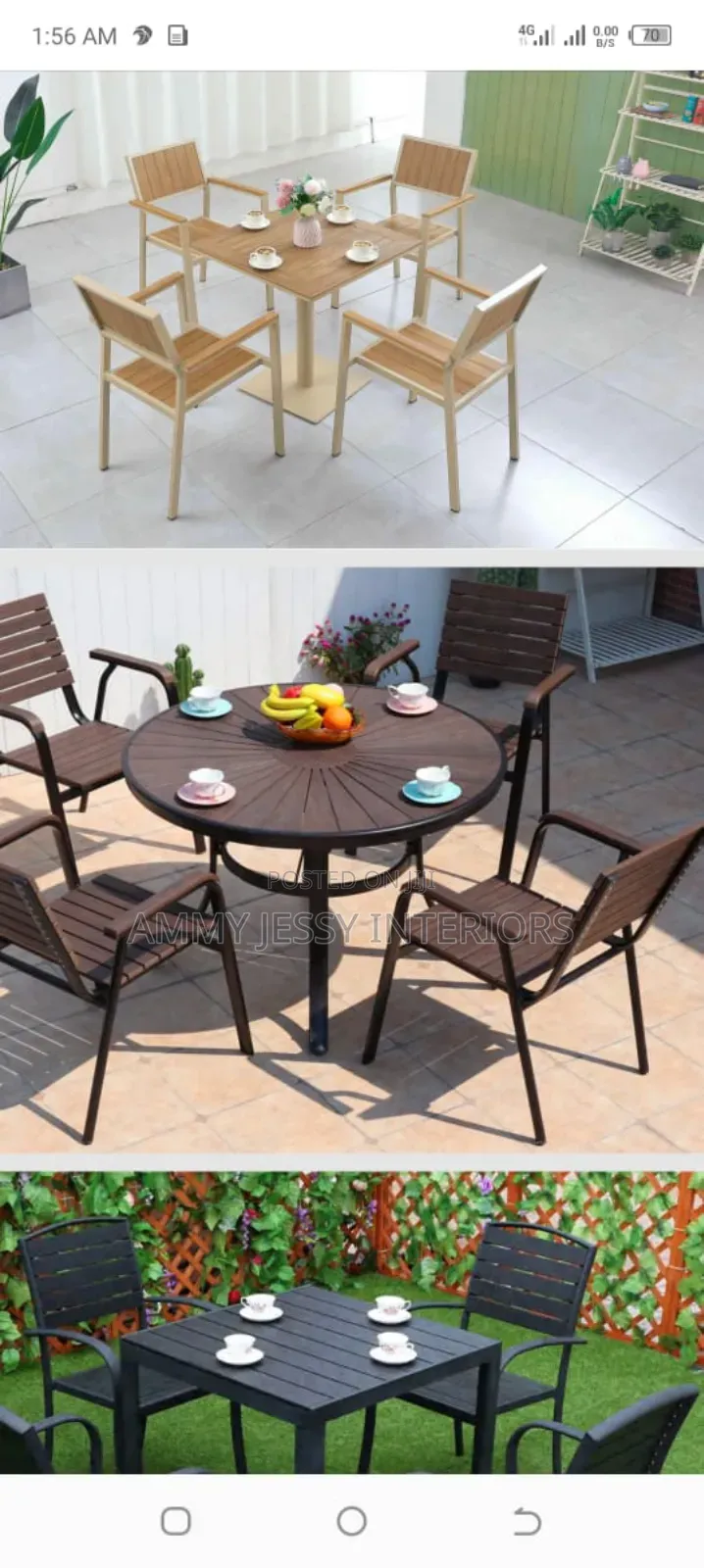 High Quality Outdoor Table and Chairs