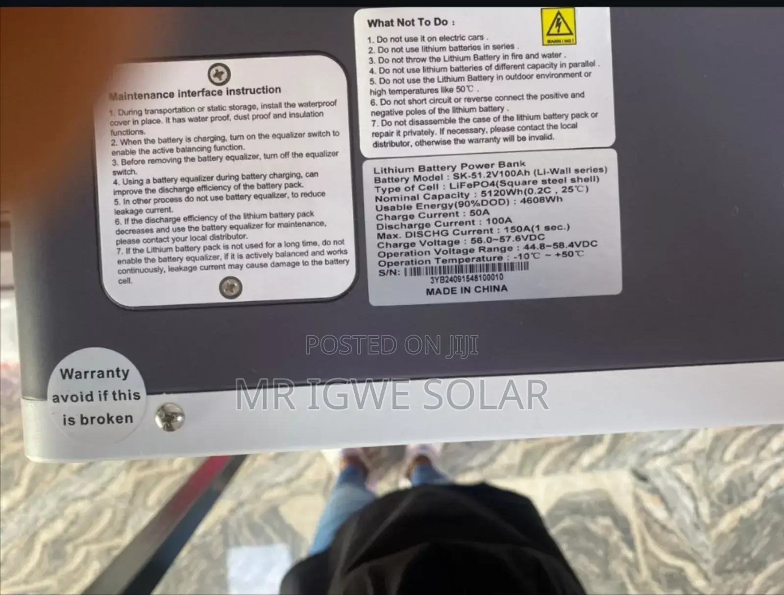 Sako 5kwh Lithium Battery