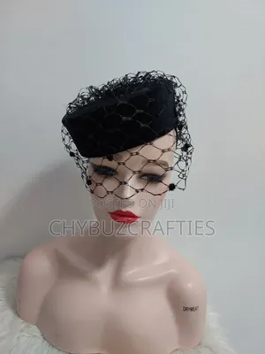 Black Cap Facinator With Net