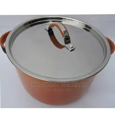 Inox Casserole Cookware - 28cm - Orange