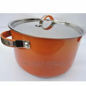 Inox Casserole Cookware - 28cm - Orange