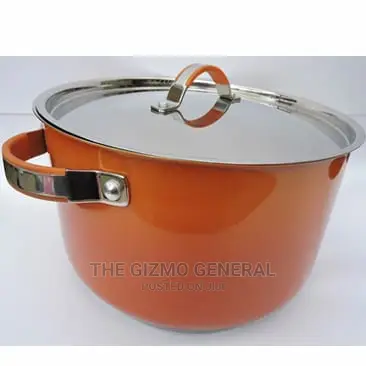 Inox Casserole Cookware - 28cm - Orange