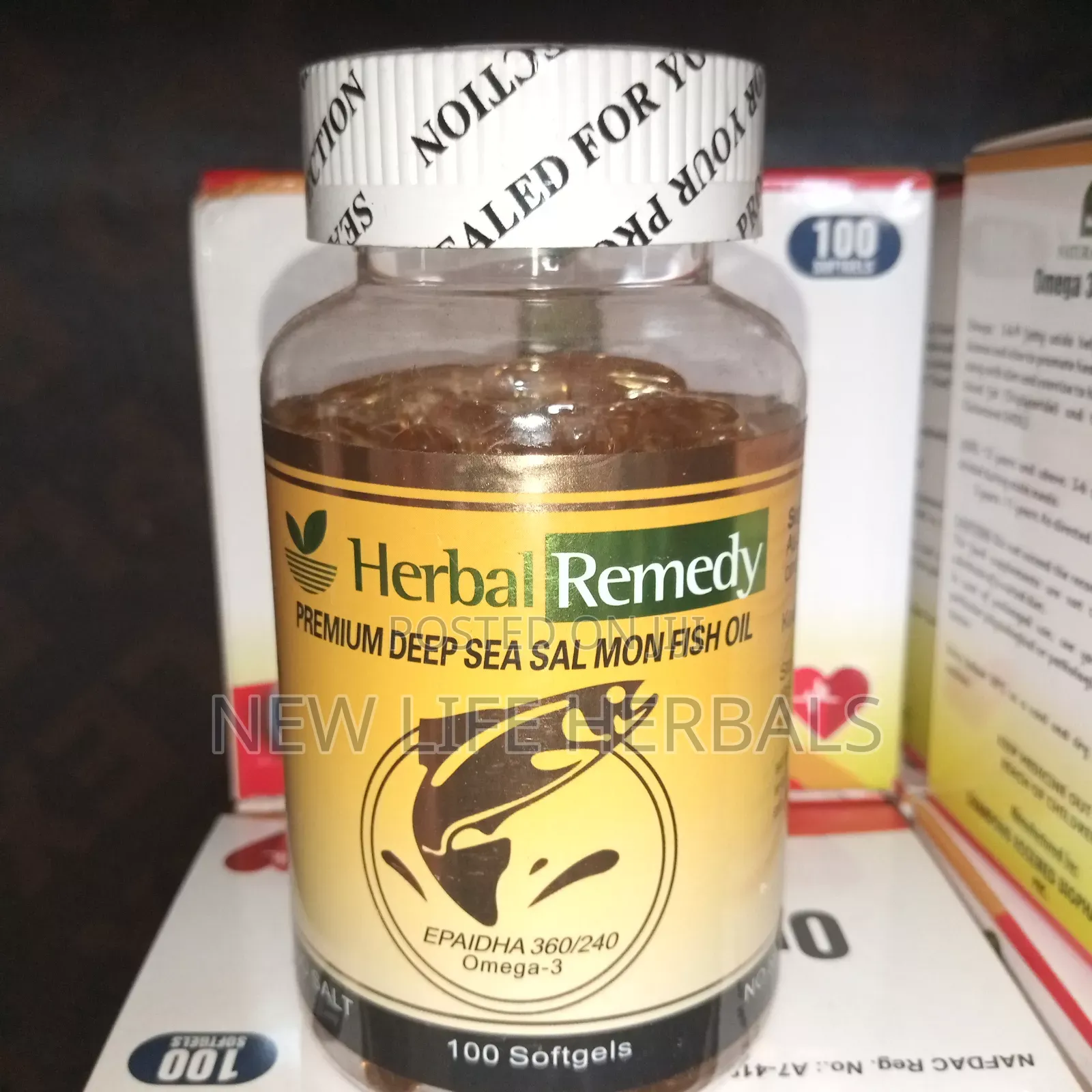 Alaska Premium Deep Sea Salmon Fish Oil.
