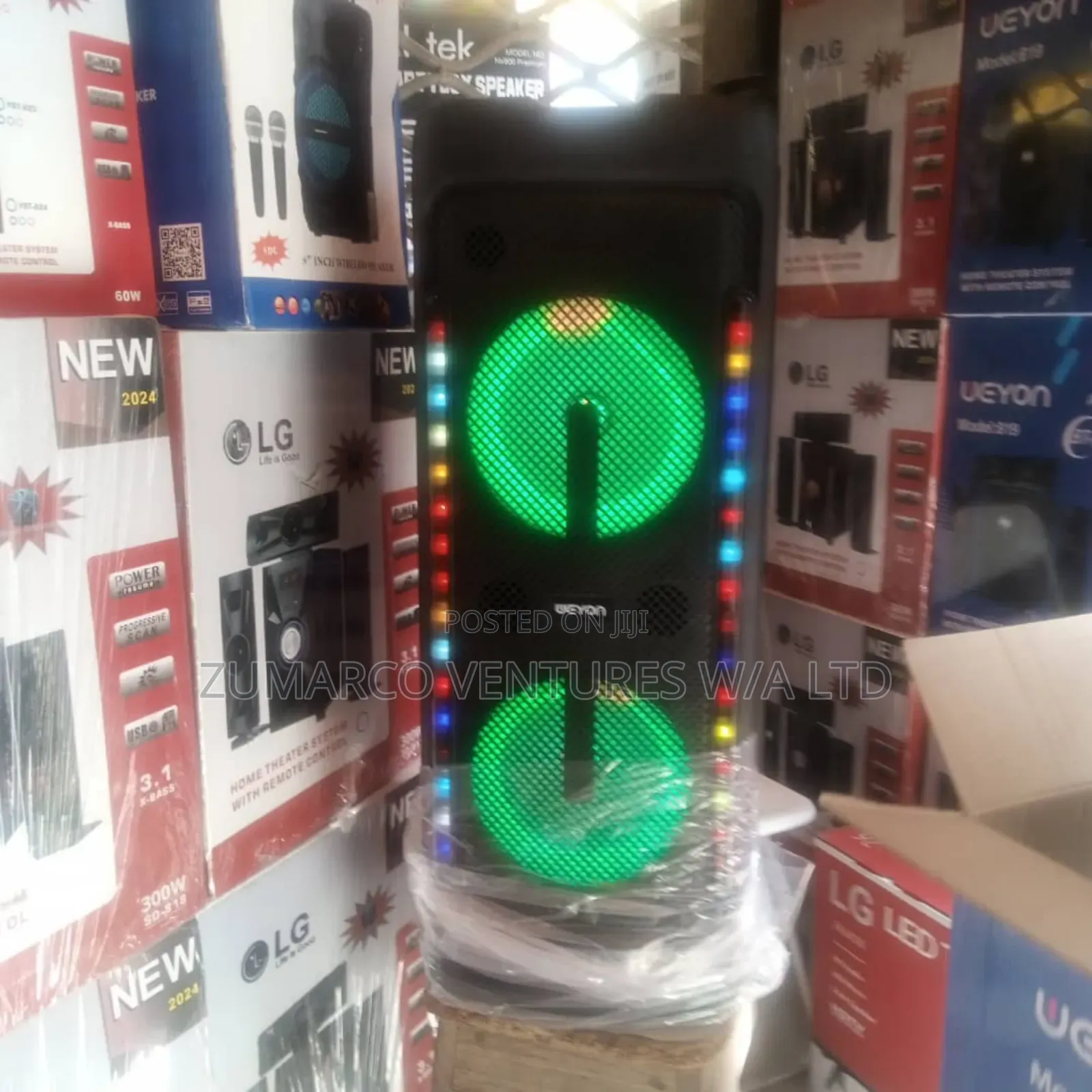 P a System With Two Wireless Mics, Bluetooth, Usb.