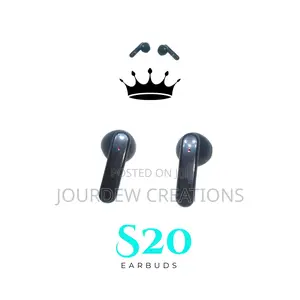 Photo - Black Earbuds With Digital Display Charging Pod
