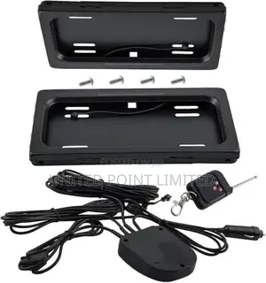 Remote Control Sliding Retractabl License Plate Number Cover