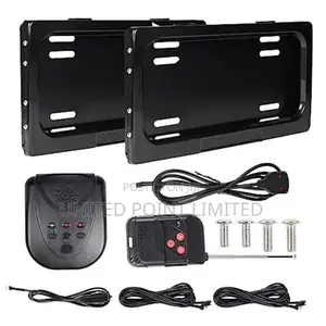 Remote Control Sliding Retractabl License Plate Number Cover