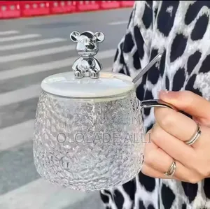 Glass Cup With Spoon