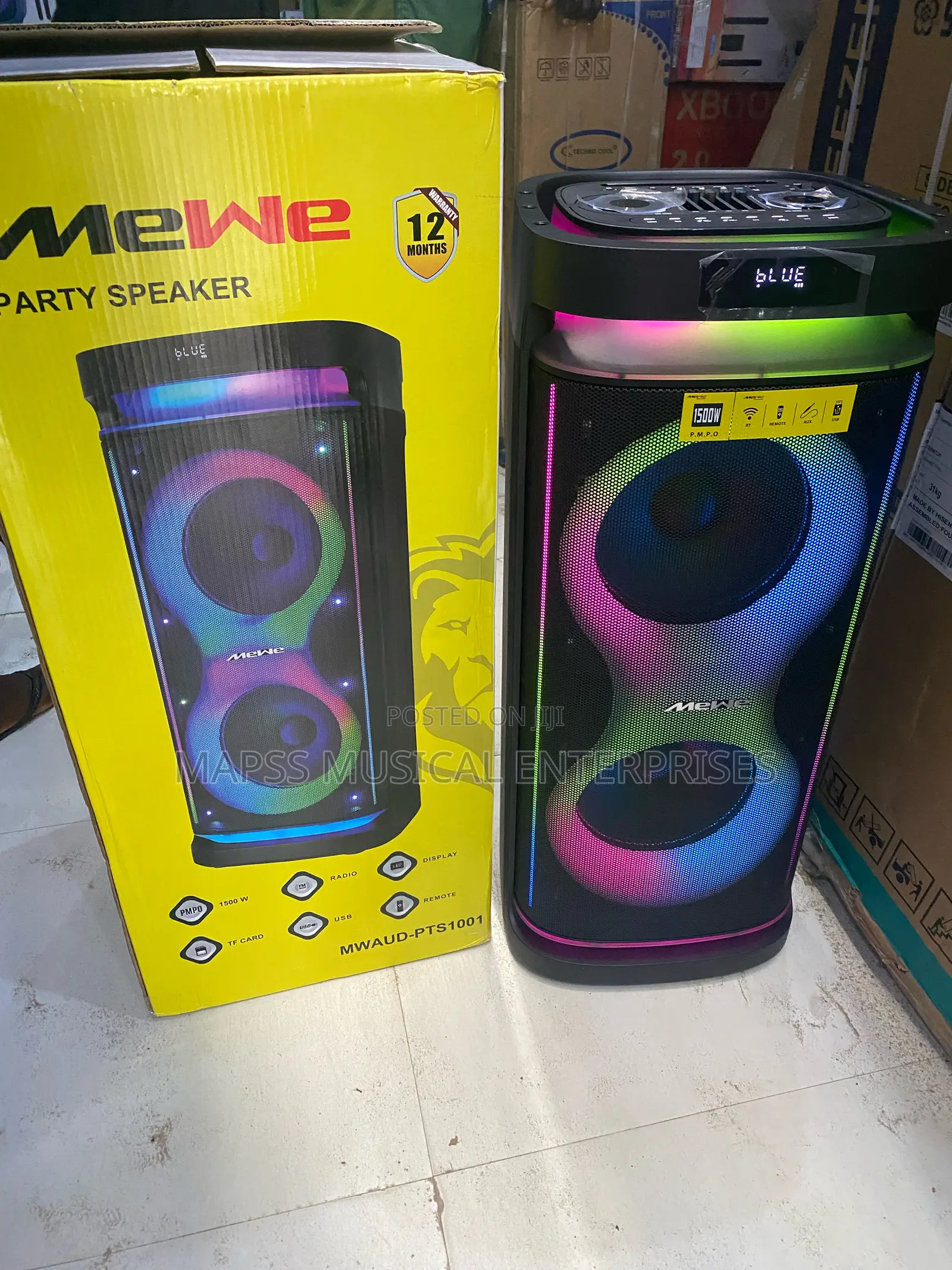 Mwaud-Pts1001 Bluetooth Public Address System
