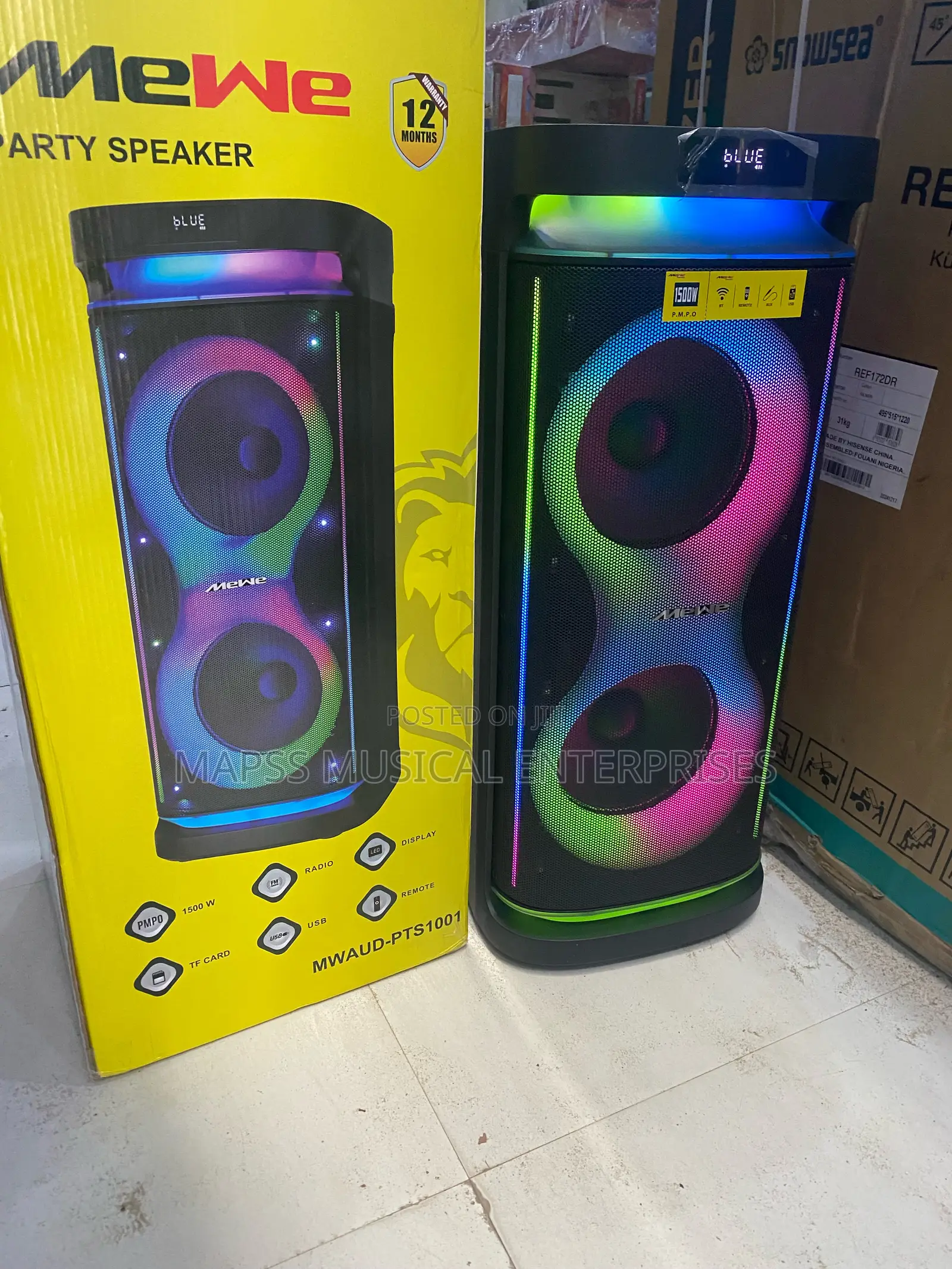 Mwaud-Pts1001 Bluetooth Public Address System