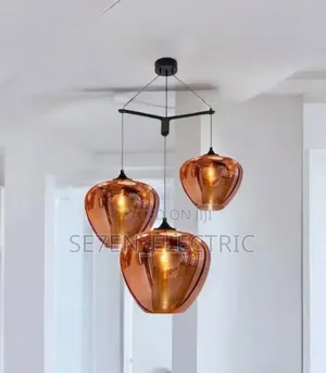 Rose Gold Cognac Glass Lighting