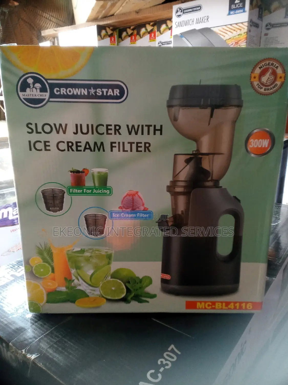 Slow Juicer With Ice Cream Filter