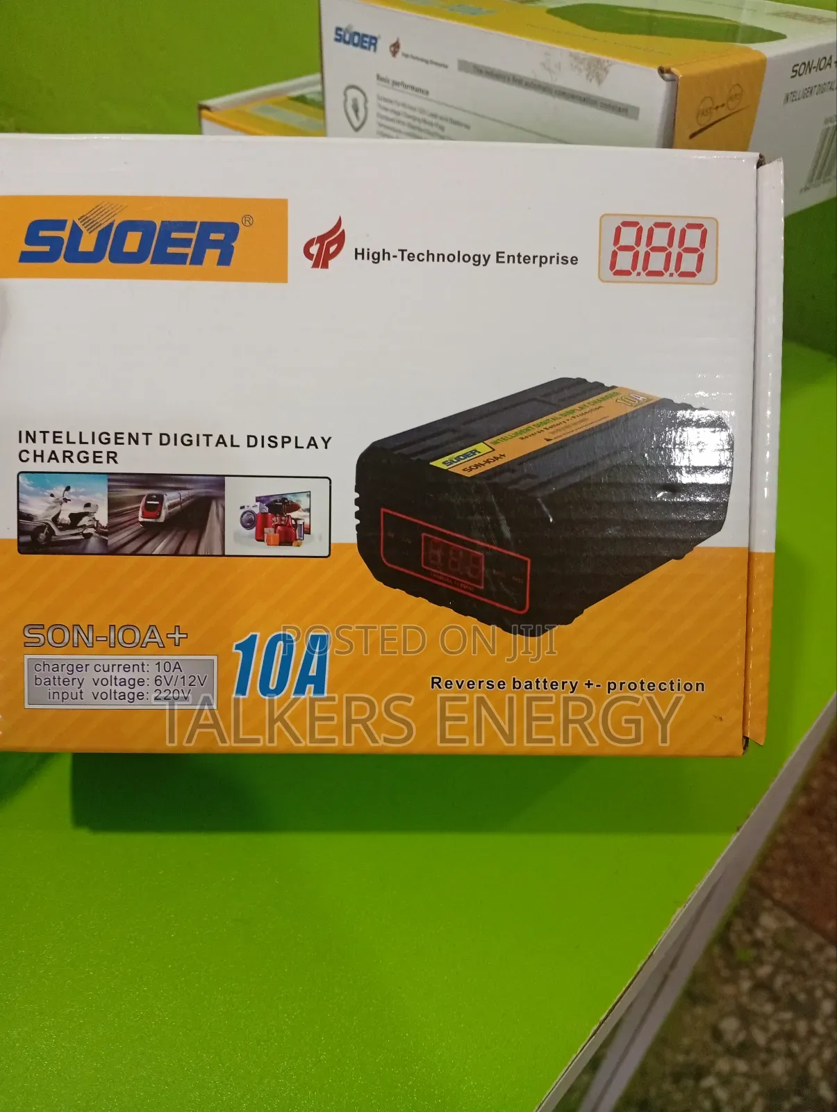 Digital Display Battery Suoer Charger Son 6v/12v 10a