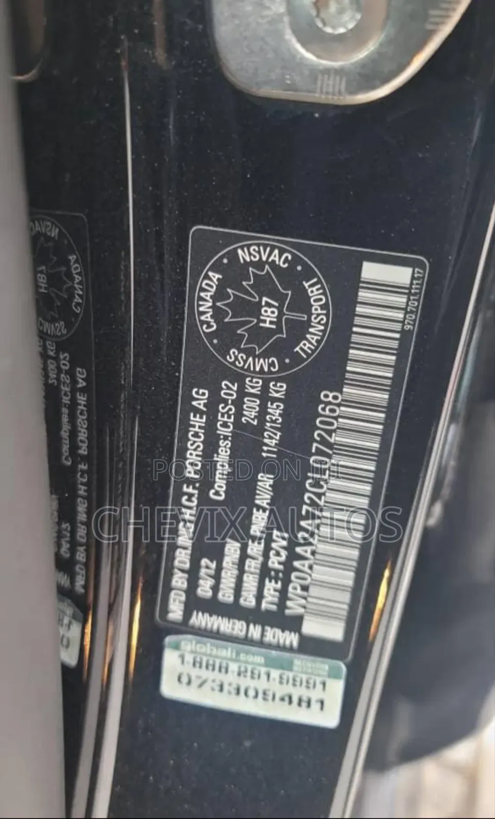 Porsche Panamera 4 2012 Black