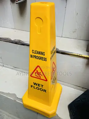 Cleaning In Progress (Wet Floor Cone)