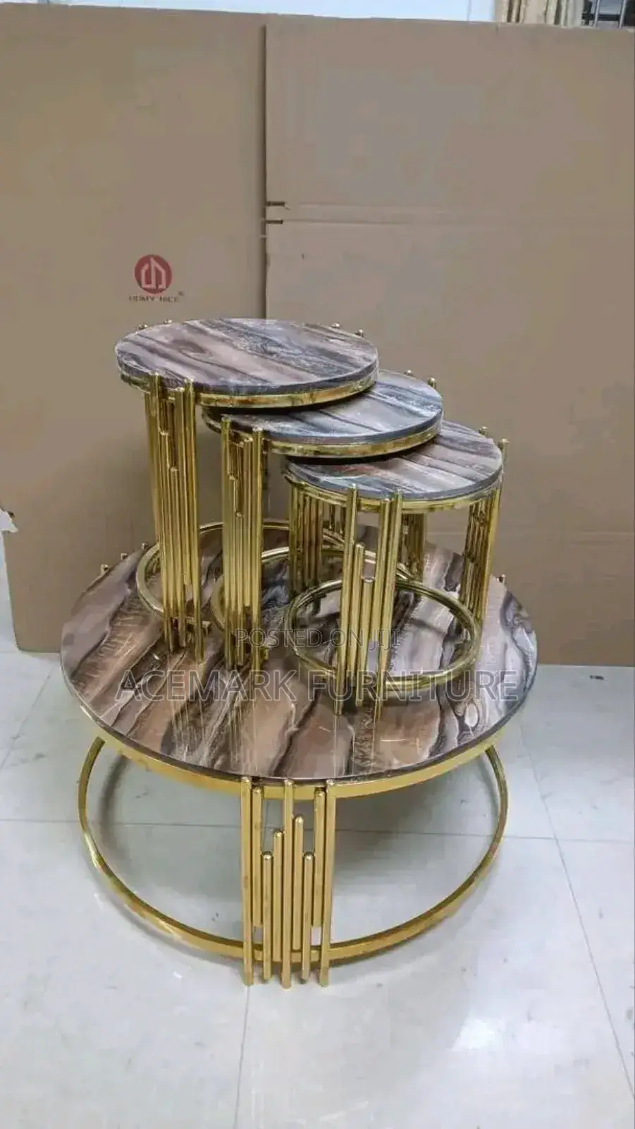 Center Table and 3 Side Stools