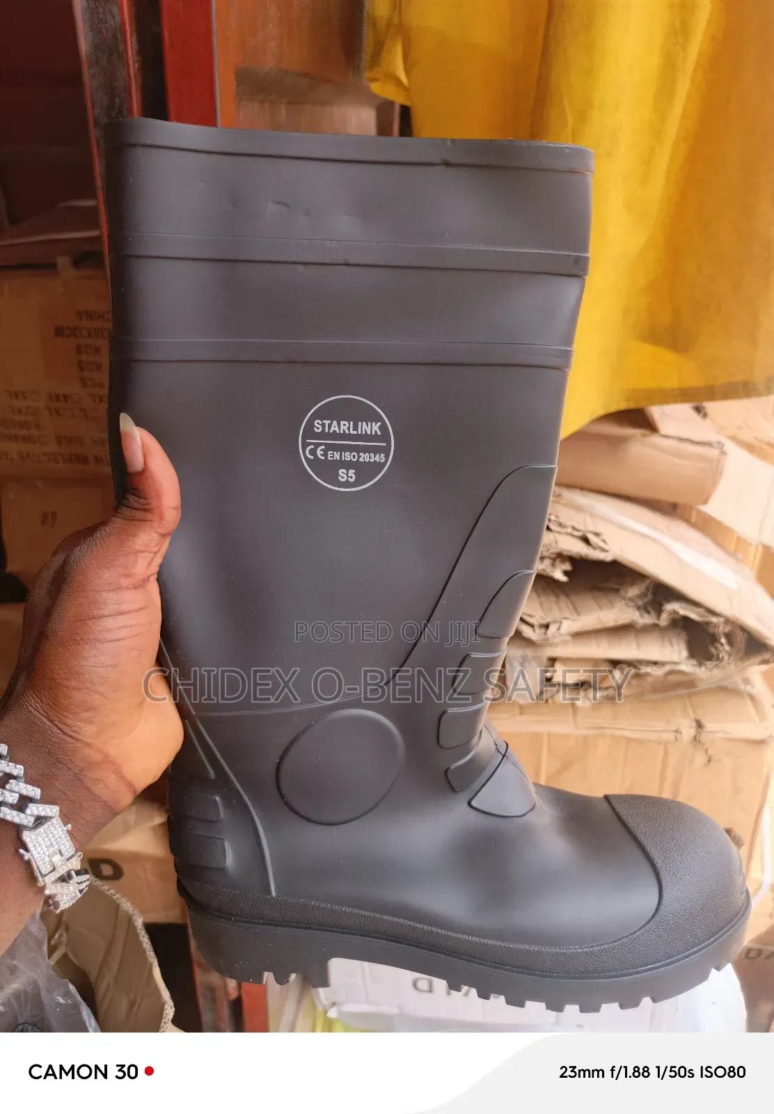 Black Safety Rainboot