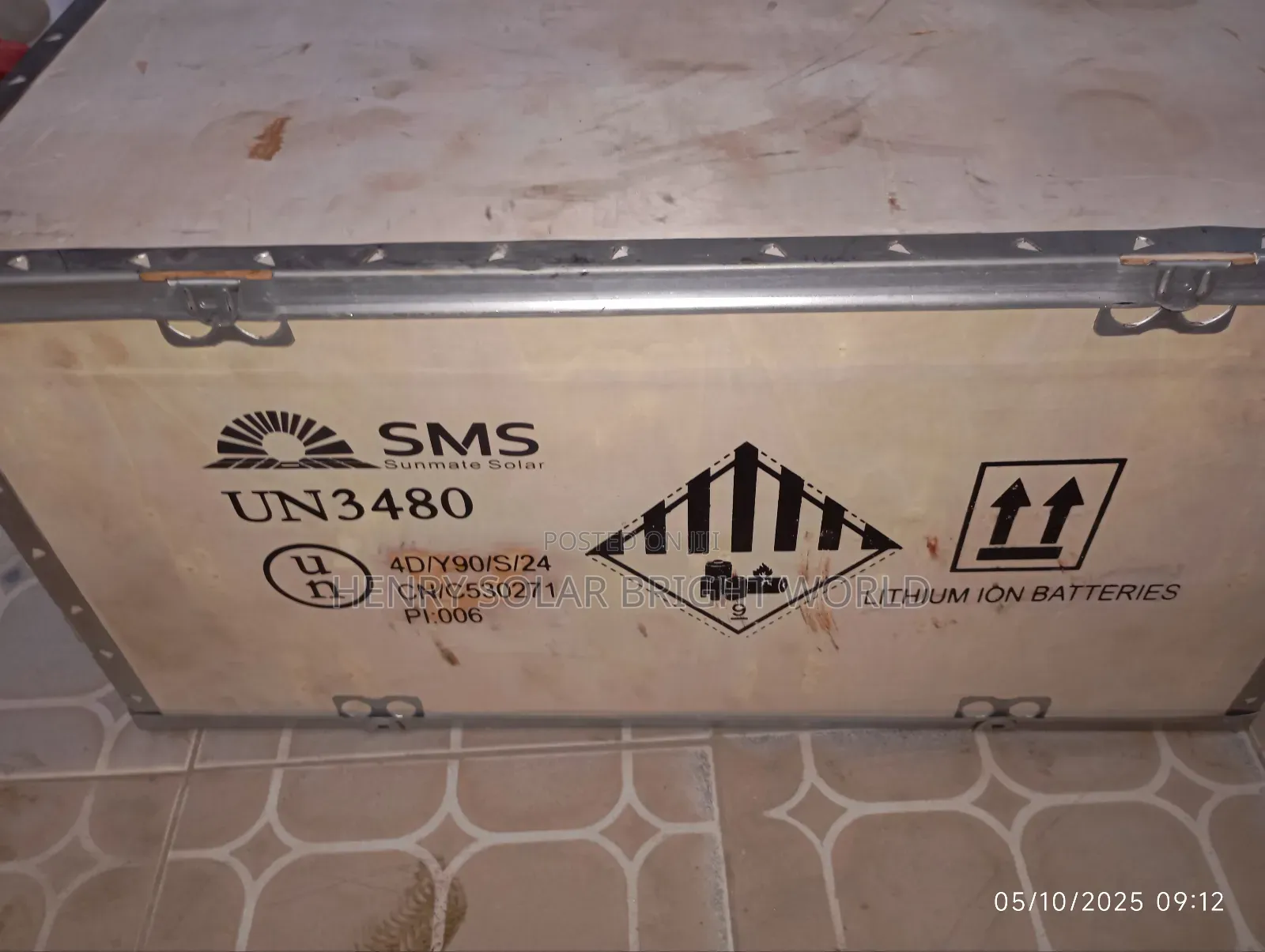 SMS 7.6kwh 25.6v Lithium Battery