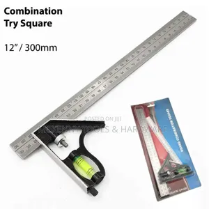 Combination Try Square Right Angle Ruler - 12" - 300mm