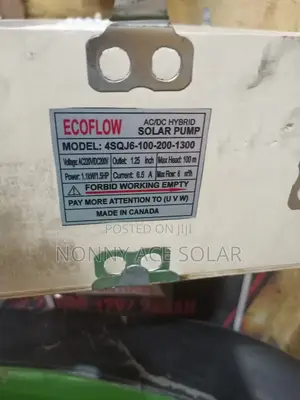 Ecoflow 1.5hp Ac/Dc 1,100watts Solar Pump