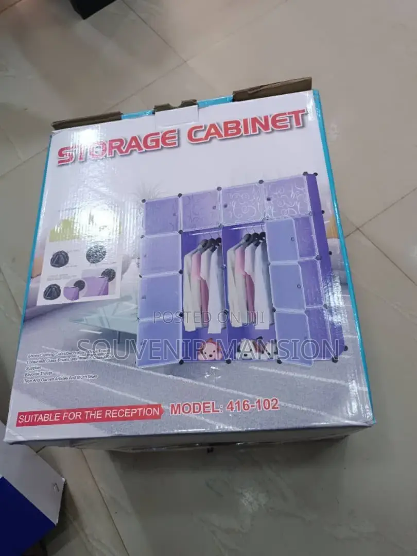 Simple Wardrobe Organizer 4 Partition Plastic