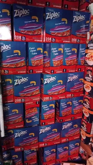 Ziploc Easy Open Tabs Storage Gallon Bags 208 Pieces