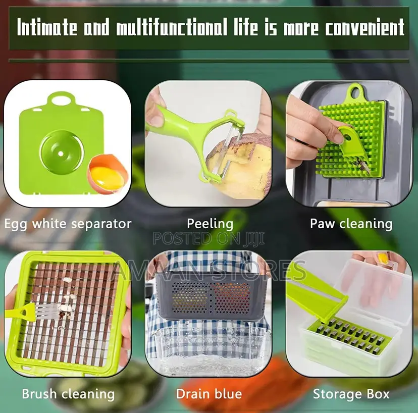 22-in-1 Multifunctional Vegetable Chopper Onion Grater