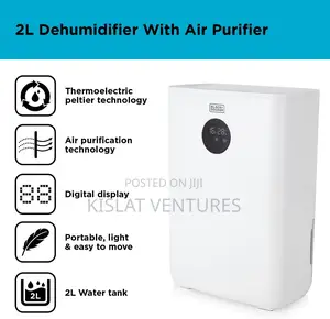 Black Decker 2 L Dehumidifier With Air Purifier