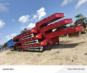 80ton Low Bed Trailer Truck