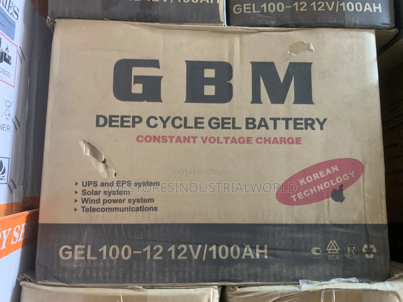 GBM Deep Cycle Gel Battery 12v 100ah