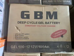 GBM Deep Cycle Gel Battery 12v 100ah
