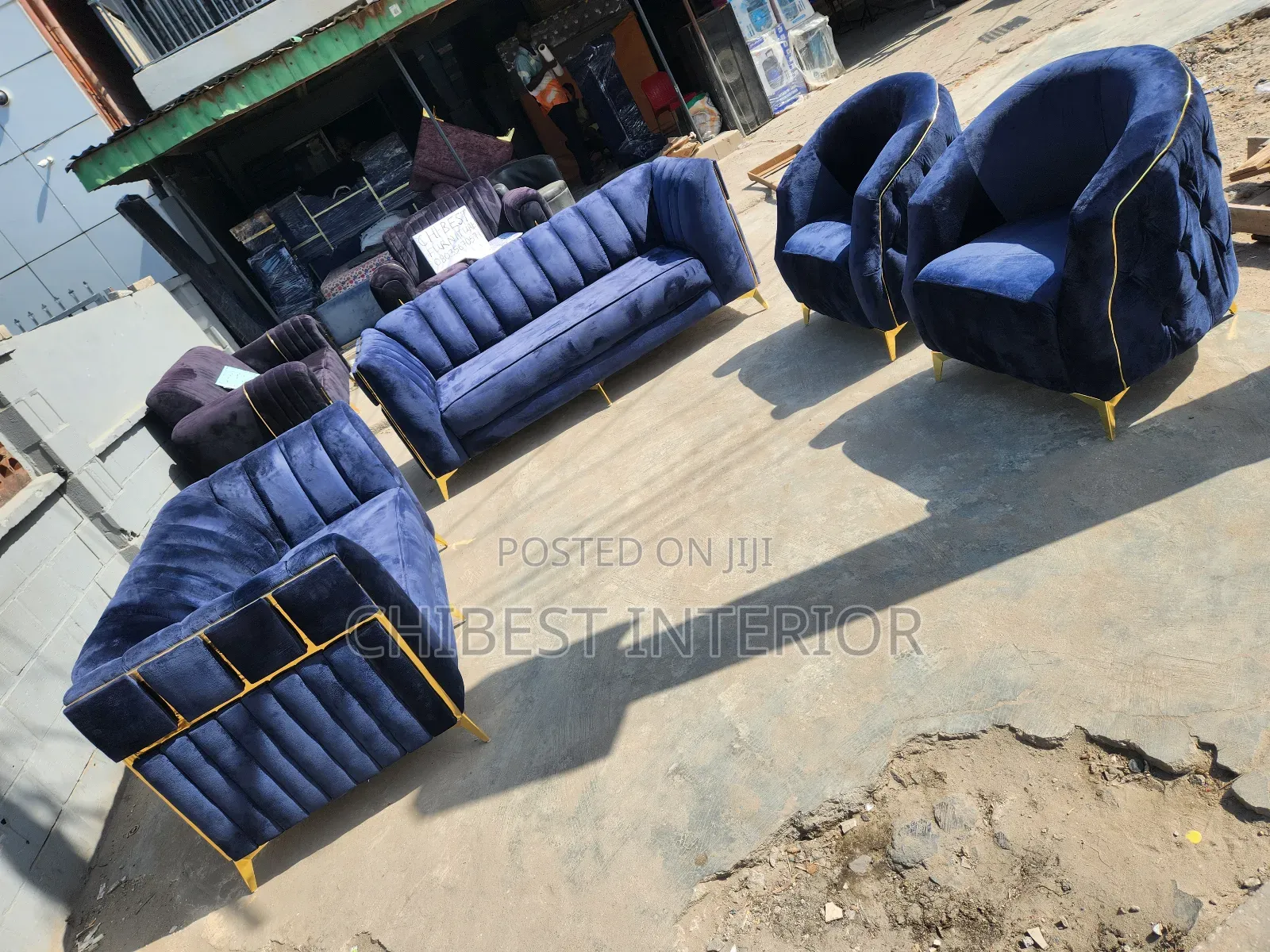 Executive Seven Seaters Padded Sofa.