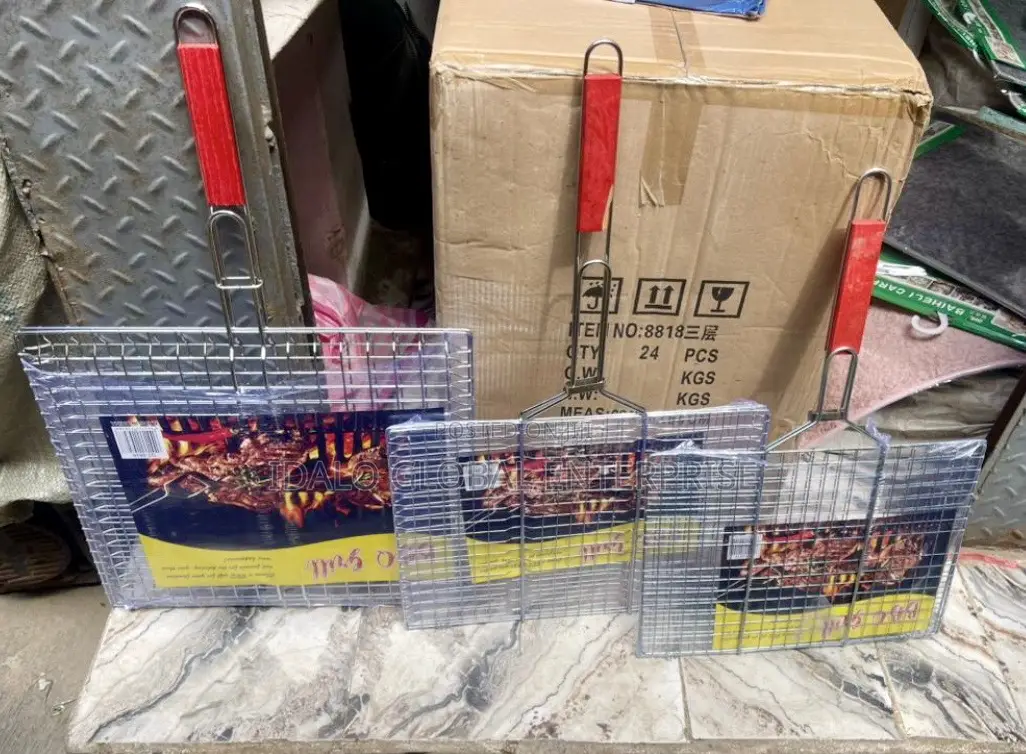 Barbecue Grill Basket With Handle