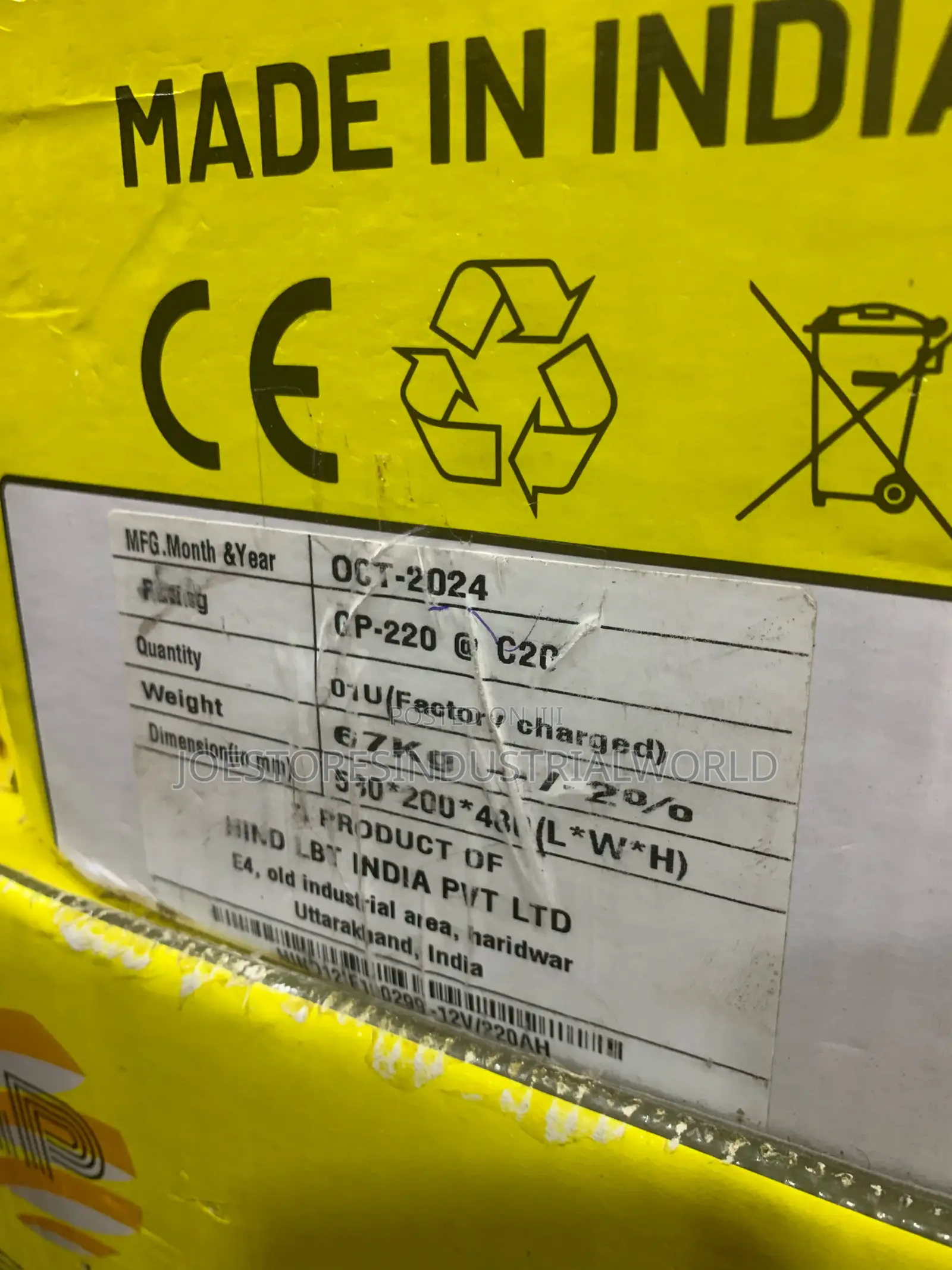 Gpower Tubular Battery 220ah