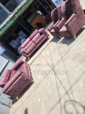 Upholstery Padded Seven Seaters Sofa Chairs.