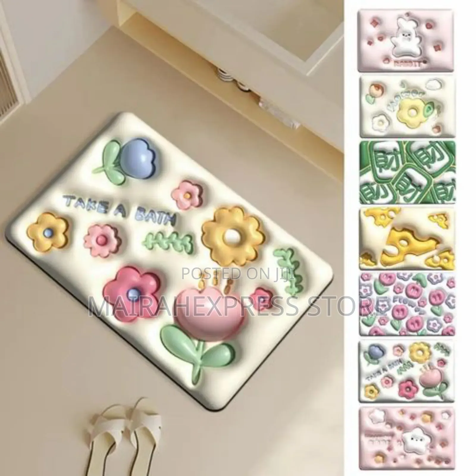 3d Virtual Absorbent Bathroom Footmat